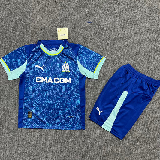 25-26 Marseille Third Kids Soccer Jersey